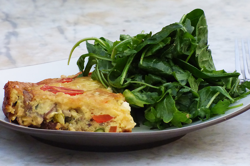 Vegetable Frittata With Asparagus – Printable Recipe